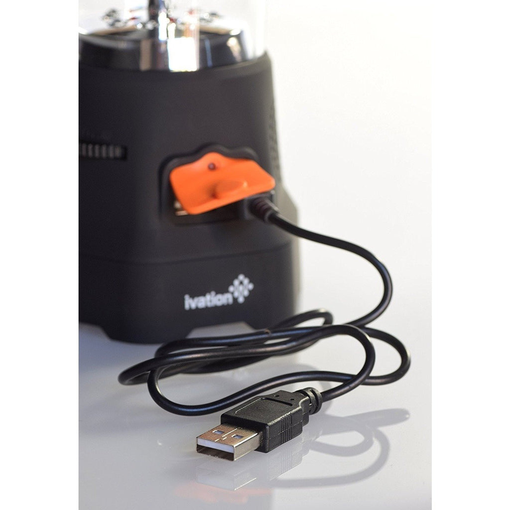 Ivation Hand Crank Camping Lantern w/ Flashlight, SOS Siren, Radio & Charger