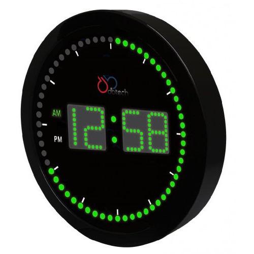 Ivation Stylish Big Digital Led Clock w/ Circling Led Second Indicator