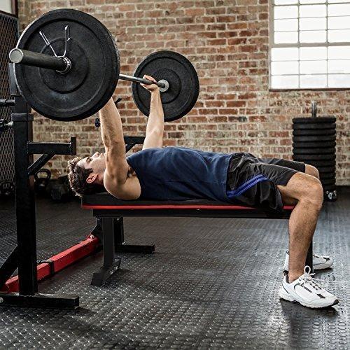 Ivation Ivation 1,000-Lb.-Rated Flat Weight Bench for Weight Lifting